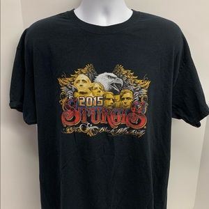 Sturgis 2015 Black Hills Rally Day 75th Anniversary T-Shirt Size XL